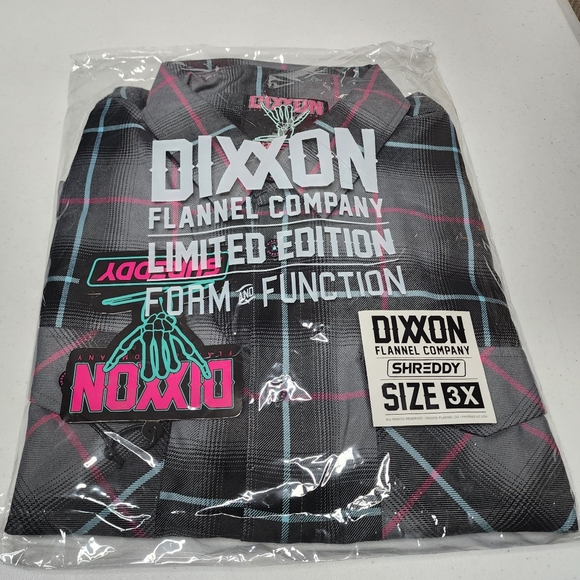 DIXXON FLANNEL x SHREDDY Flannel Shirt -  Collab V7 - Men's 3XL - Picture 4 of 11
